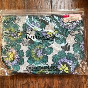 New Thirty One Crossbody Thermal Tote Lunch bag in Garden Party